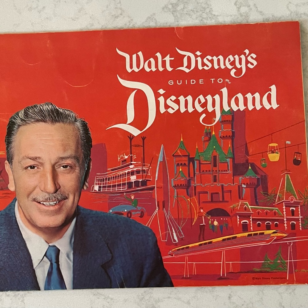 1960’s Walt Disney Guide Book to Disneyland